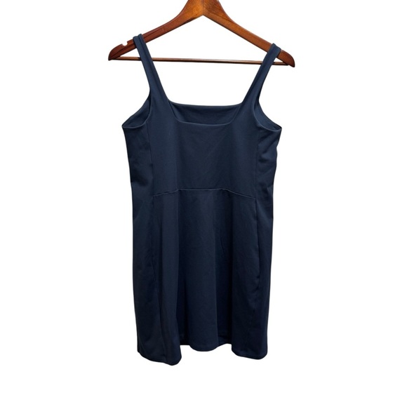 Girlfriend Collective Tommy Dress Navy Blue Size Large Activewear Casual - Picture 8 of 12